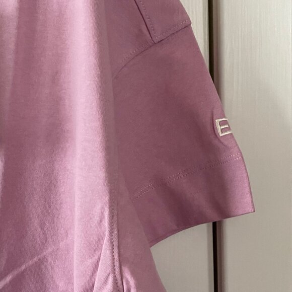 New Everlane The Organic Cotton Polo Short Sleeve Dress Mauve Size M Medium - Picture 7 of 9